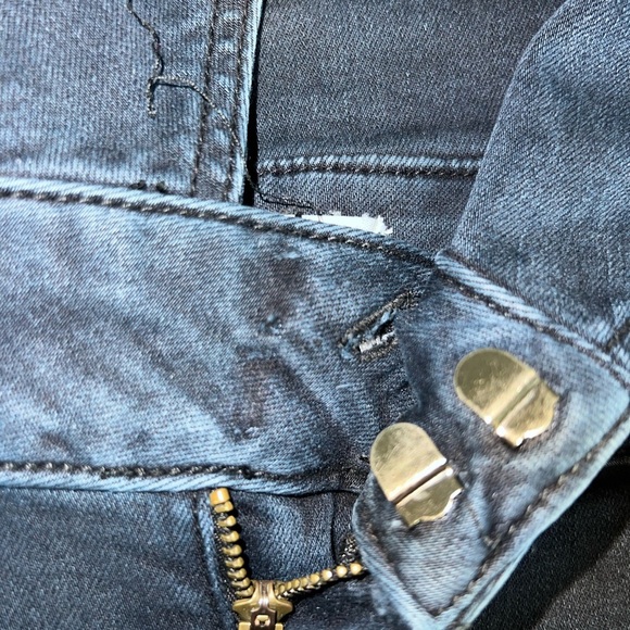 Eloquii Stylish Gaucho Style Dark Denim Blue Women's Pants Size 16 - Picture 4 of 6